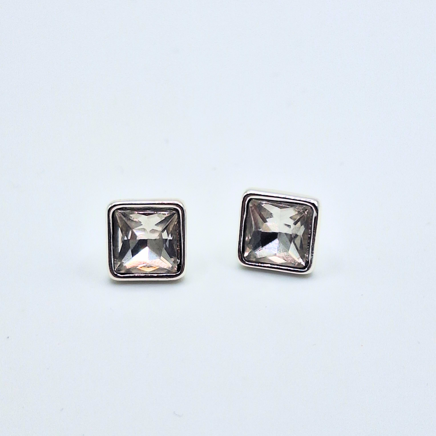 Zircon Square Stud Earrings