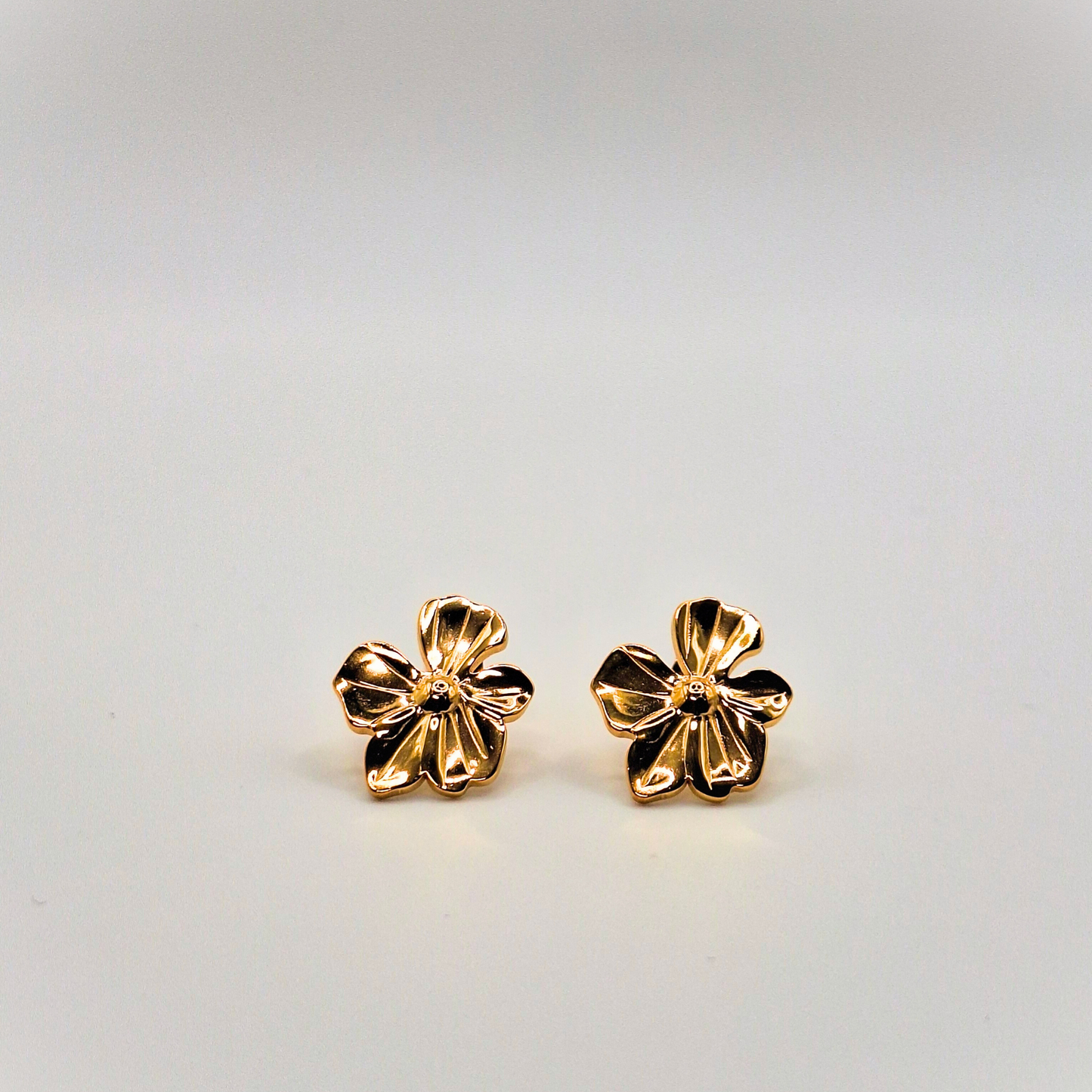 Petite Golden Bloom Stud Earrings