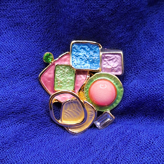 Colour Pop Geometric Magnetic Brooch
