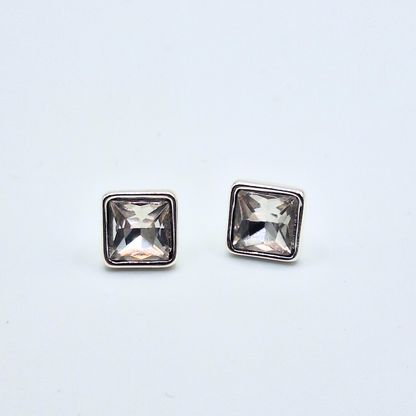 Zircon Square Stud Earrings