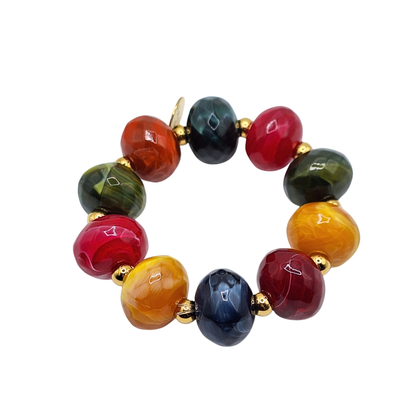 Colour-Pop Bead Stretch Bracelet