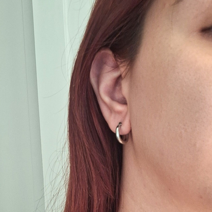 Minimal Textured Hoop Earrings