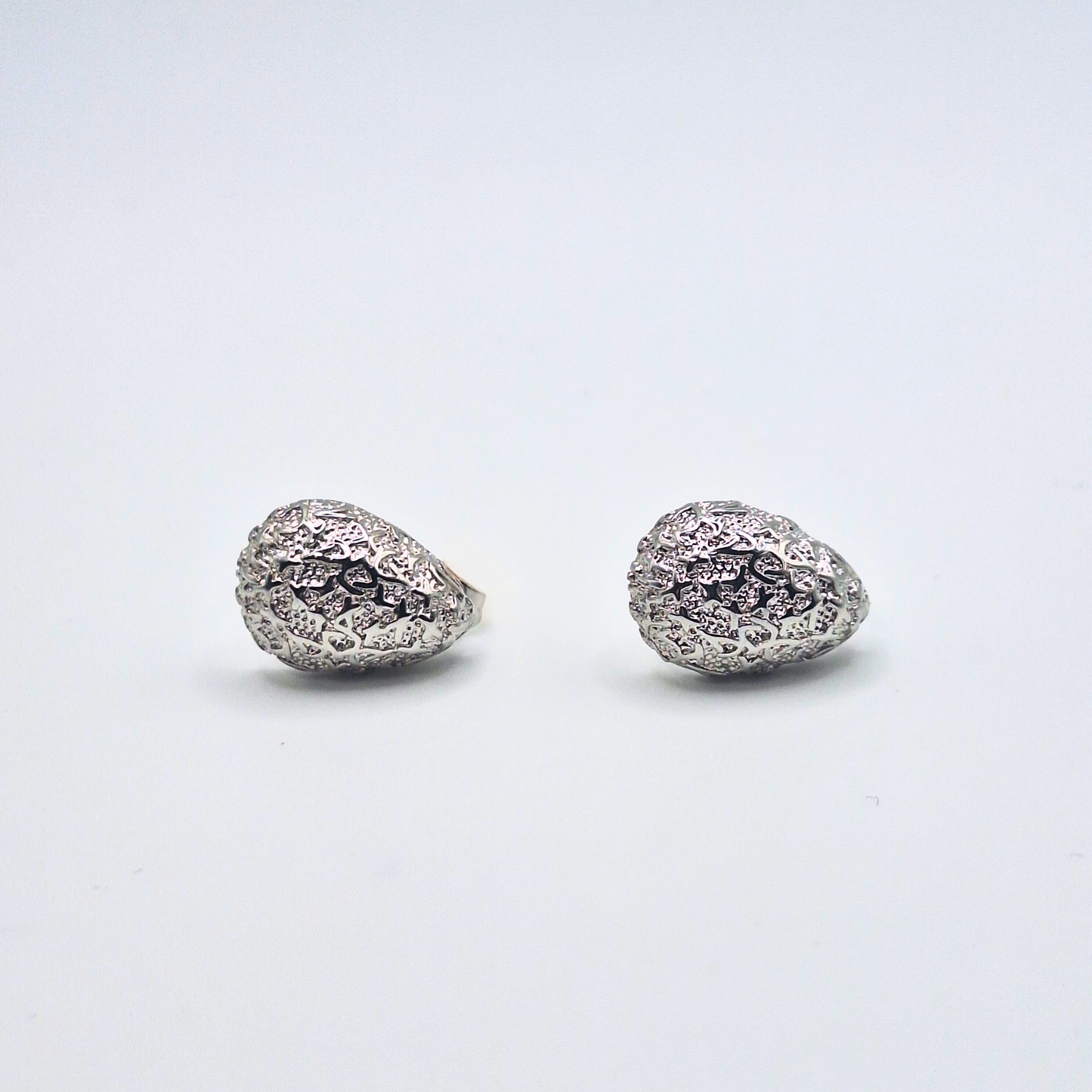 Teardrop Stud Earrings – Gold & Silver Plated