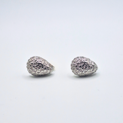 Teardrop Stud Earrings – Gold & Silver Plated
