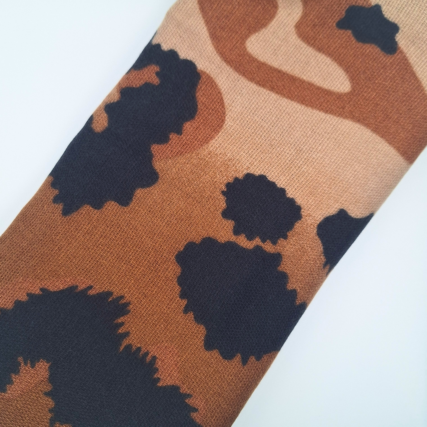 Mocha Leopard Wrap Scarf