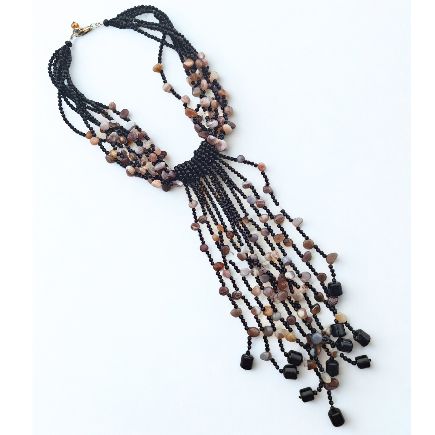 Midnight Canyon Cascade Statement Necklace