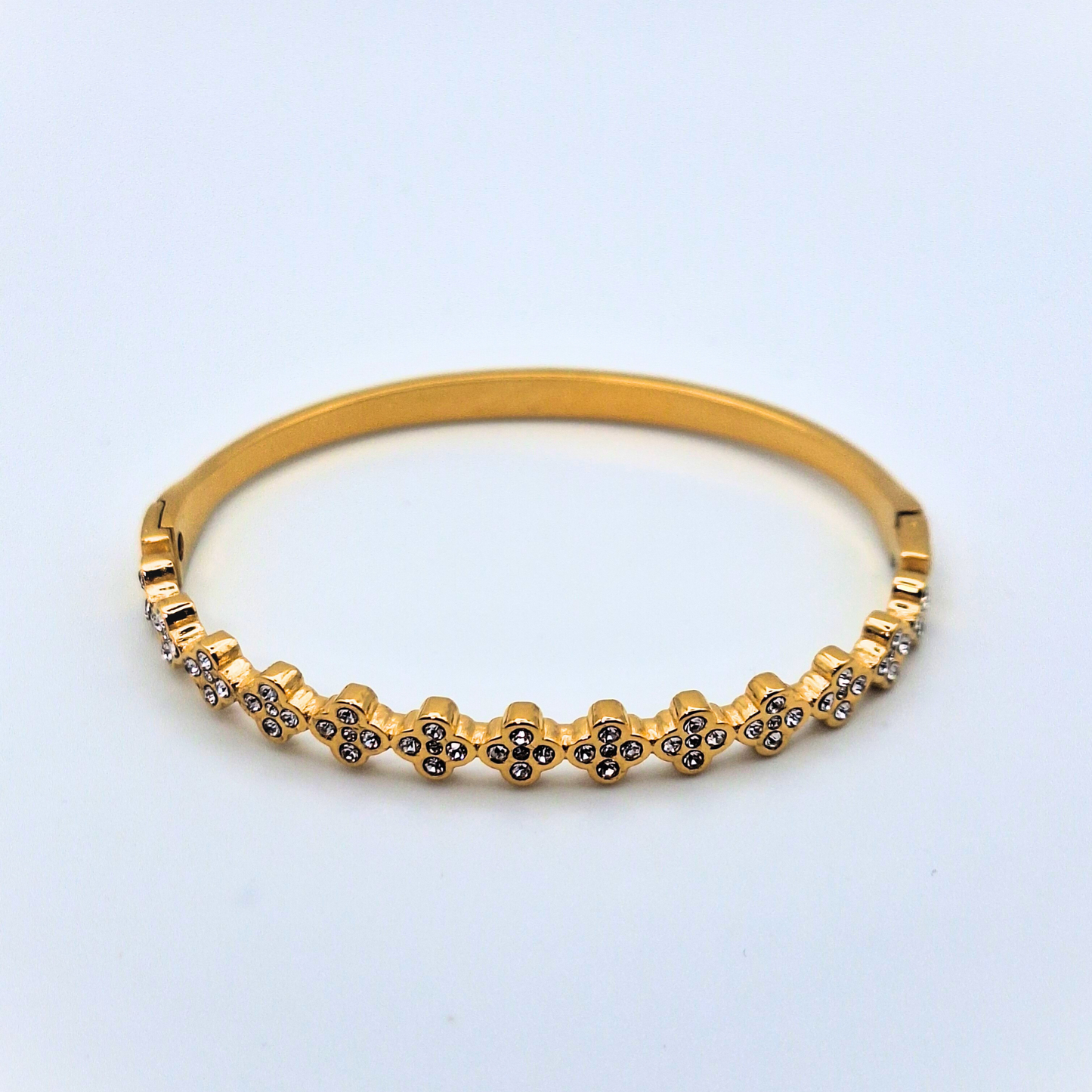 Daisy Sparkle Gold Bangle