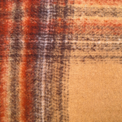 Woven Check Tassel Scarf