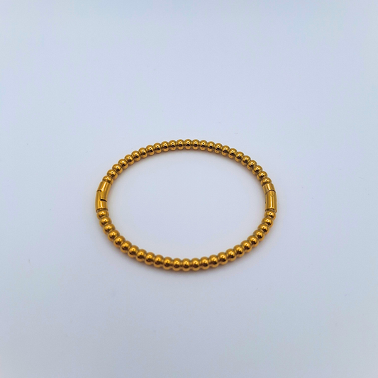 Golden Bead Line Bracelet