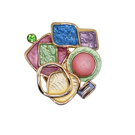 Colour Pop Geometric Magnetic Brooch