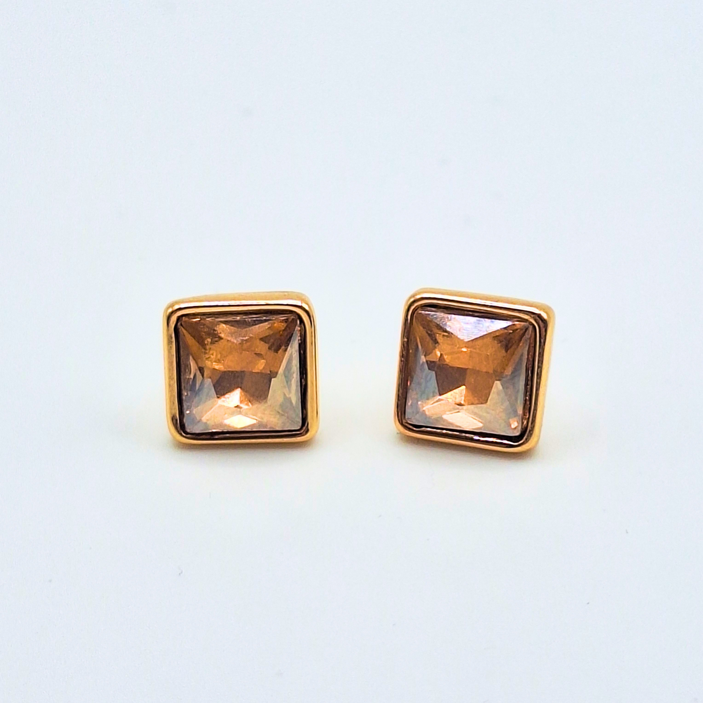 Zircon Square Stud Earrings